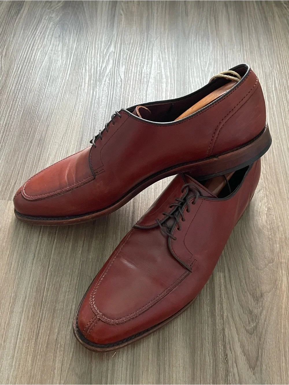 Allen Edmonds LaSalle Split-Toe Derby Oxfords - Men's Size 12 D - Brown